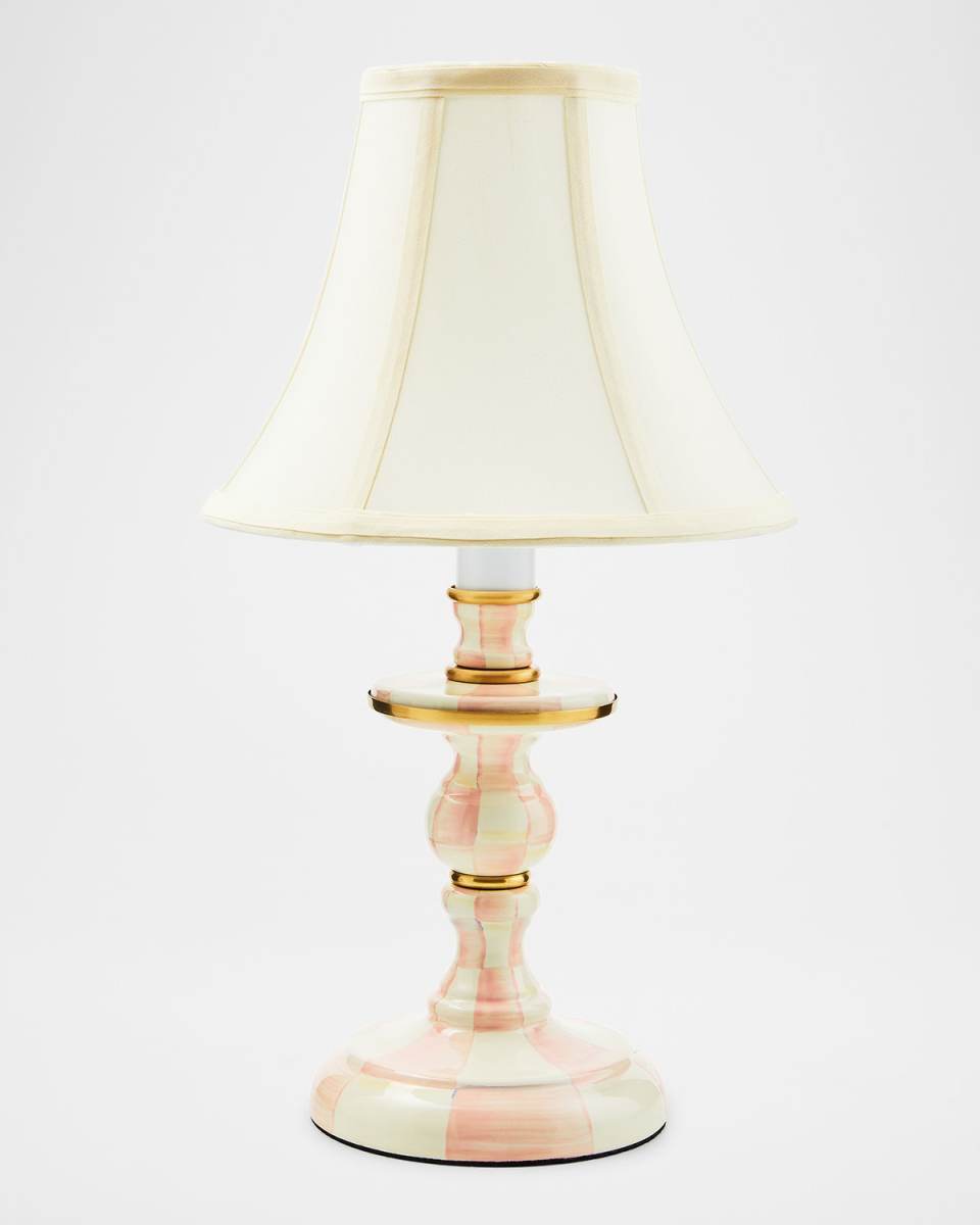 Rosy Check Candlestick Table Lamp